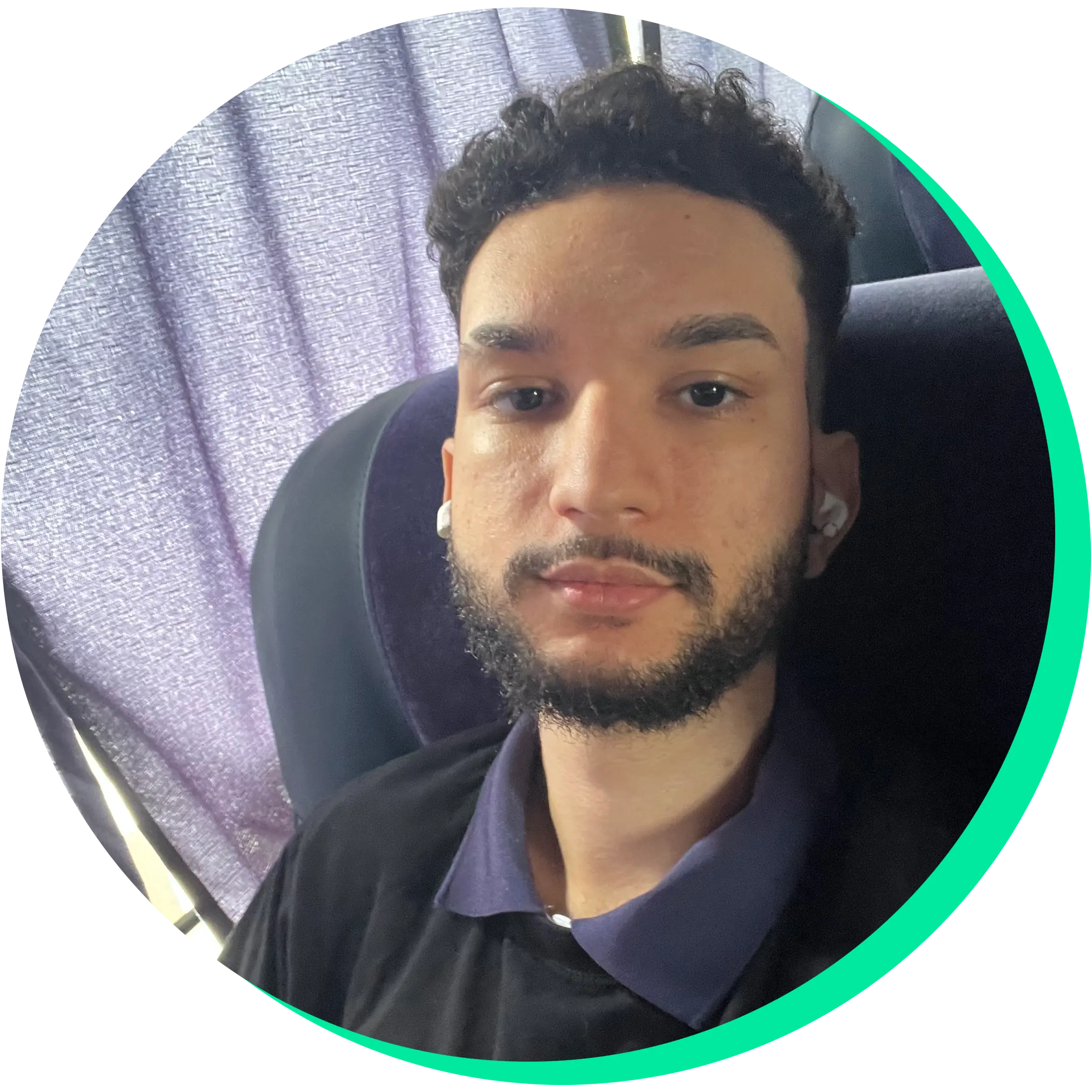 Developer's photo in a circular crop